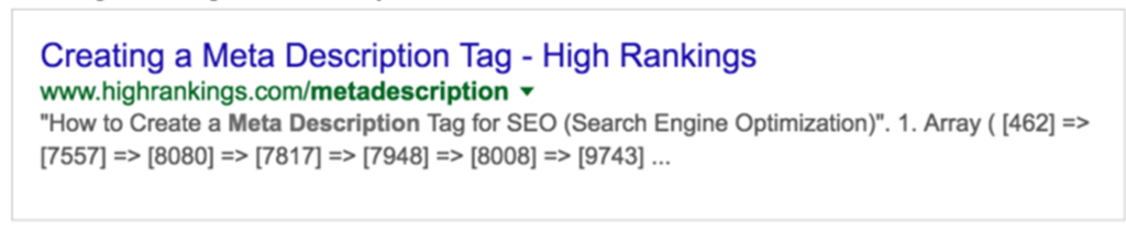 Develop a strong META Description